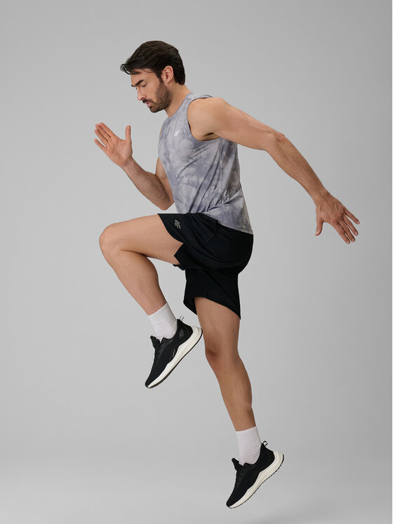 4F 4F Koszulka techniczna NO LIMITS Szary Regular Fit