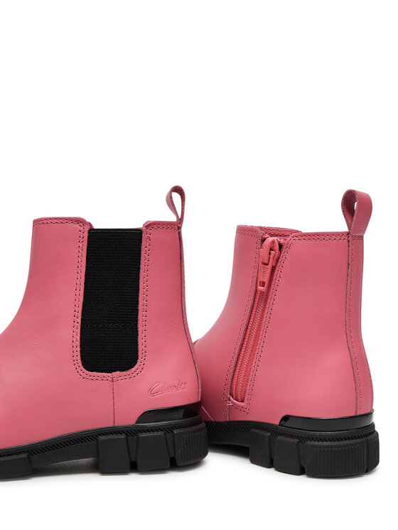 Clarks Clarks Kozaki Evyn Chelsea K. 26179042 Różowy