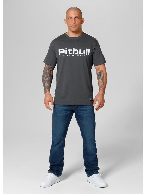 PITBULL PITBULL T-Shirt Koszulka Szary Regular Fit