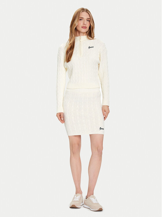 Guess Guess Puzdrová sukňa V5BD03 Z0572 Béžová Regular Fit
