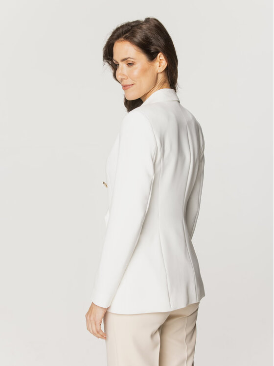 Willsoor Willsoor Marynarka 67538 Biały Regular Fit