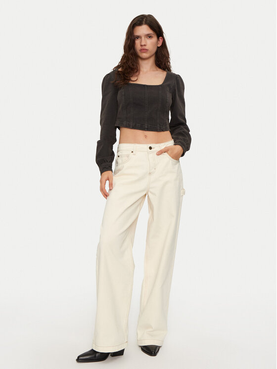 Lee Lee Jeansy Carpenter 112355552 Écru Loose Fit