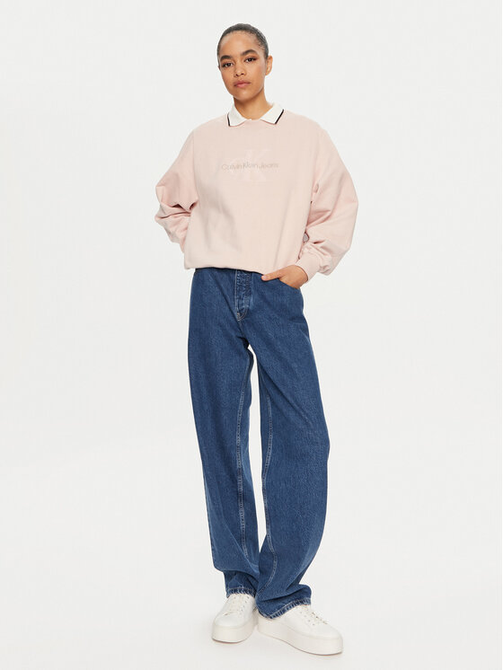 Calvin Klein Jeans Calvin Klein Jeans Bluza Chenille J20J224652 Różowy Regular Fit