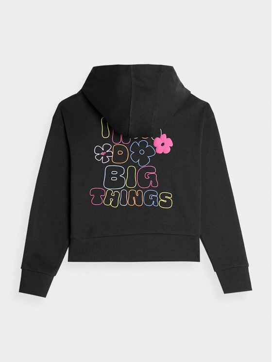 4F 4F Sweatshirt 4FJAW23TSWSF645 Schwarz Regular Fit