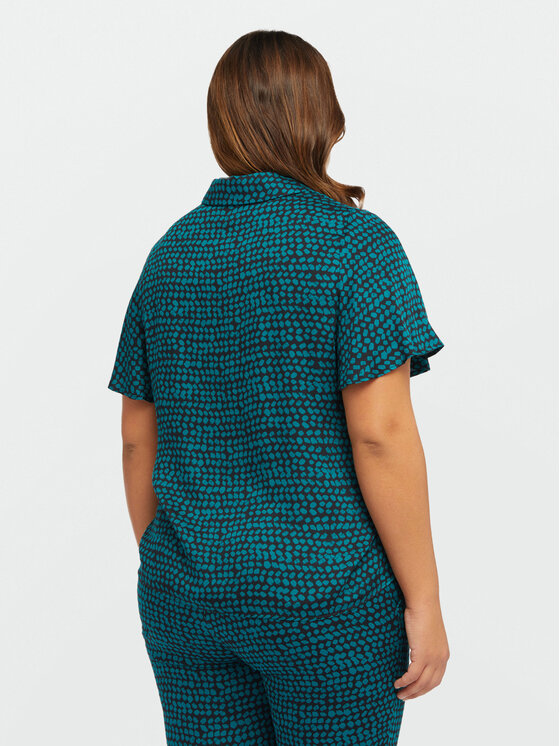 Fiorella Rubino Fiorella Rubino Koszula 5356T101256N0Z4 Zielony Regular Fit