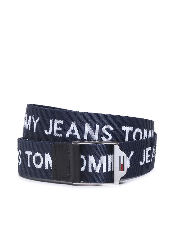 Tommy Jeans Sieviešu josta Tjw Webbing 3.0 AW0AW14071 Tumši zils