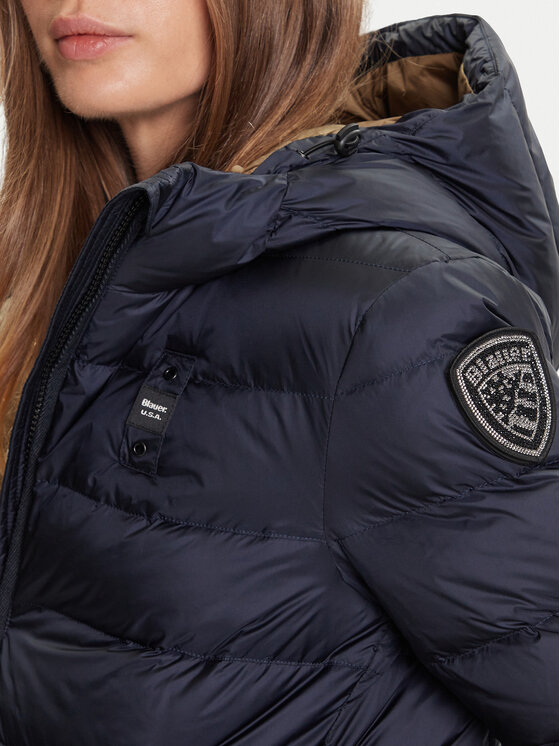 Blauer Blauer Női kabát 25WBLDK03102 Sötétkék Regular Fit