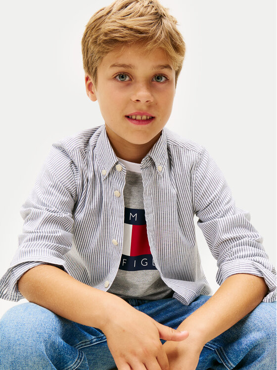 Tommy Hilfiger Tommy Hilfiger Cămașă Ithaca KB0KB09605 Albastru Regular Fit