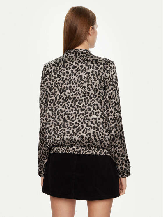 Vila Vila Bundy bomber Birch 14109235 Sivá Regular Fit