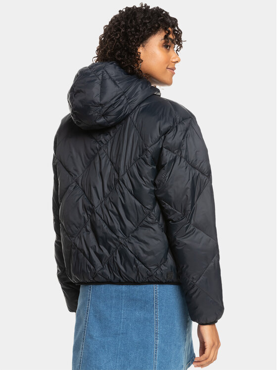 Roxy Roxy Kurtka przejściowa Wind Swept Hood Jckt ERJJK03571 Szary Regular Fit
