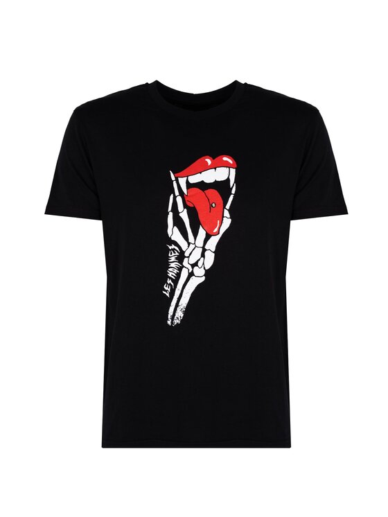 Les Hommes Les Hommes T-Shirt LBT1003700P Μαύρο Regular Fit