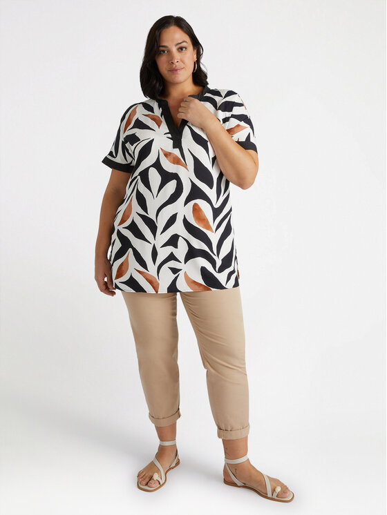 Fiorella Rubino Fiorella Rubino Pantaloni di tessuto P717T004799N002 Écru Regular Fit