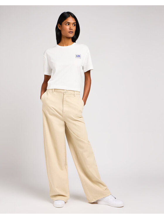 Lee Lee Pantaloni di tessuto CHINO RELAXED Grigio Loose Fit