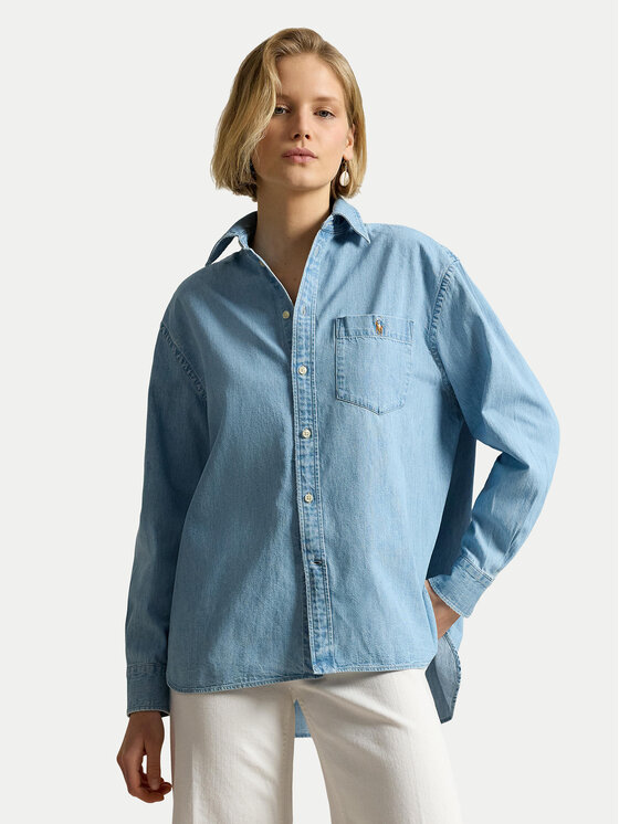 Polo Ralph Lauren Polo Ralph Lauren дънкова риза 211B17139001 Светлосин Oversize