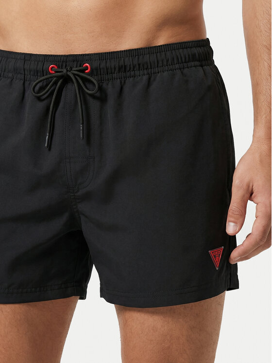 Guess Guess Pantaloni scurți pentru înot F6GT25 WG282 SHORT Negru Regular Fit