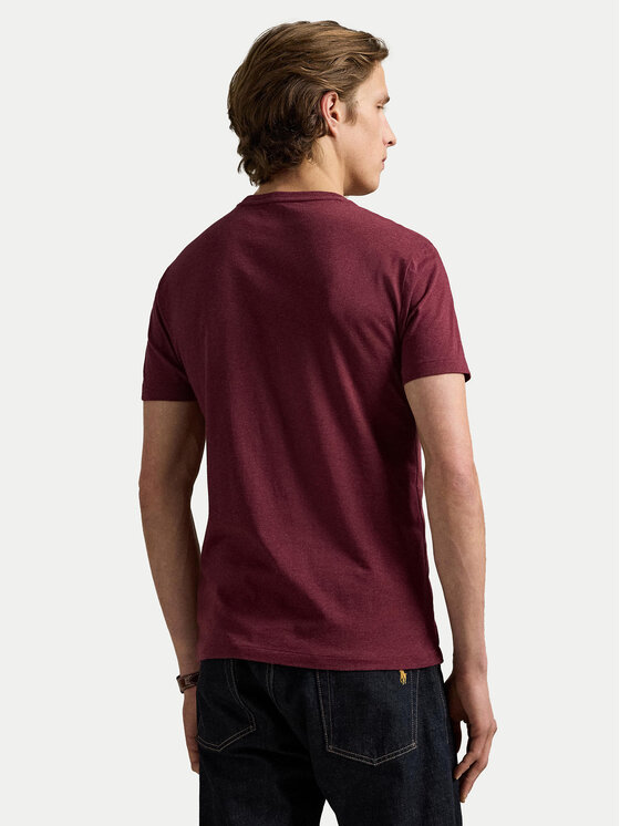 Polo Ralph Lauren Polo Ralph Lauren Tričko 710671438283 Bordová Custom Slim Fit