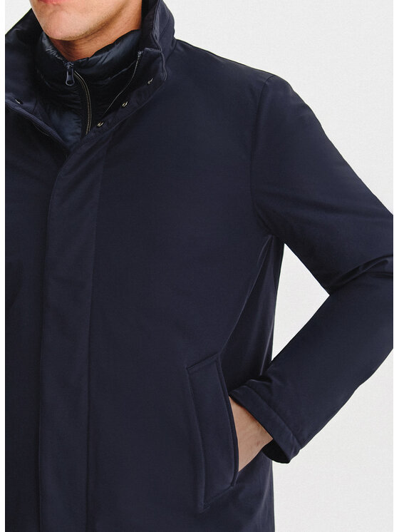 Pako Lorente Pako Lorente Kurtka przejściowa P25WF-5X-013 Granatowy Classic Fit