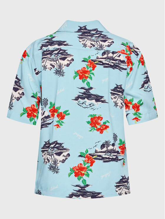 Brixton Brixton Πουκάμισο Bunker Paradise 01328 Μπλε Regular Fit