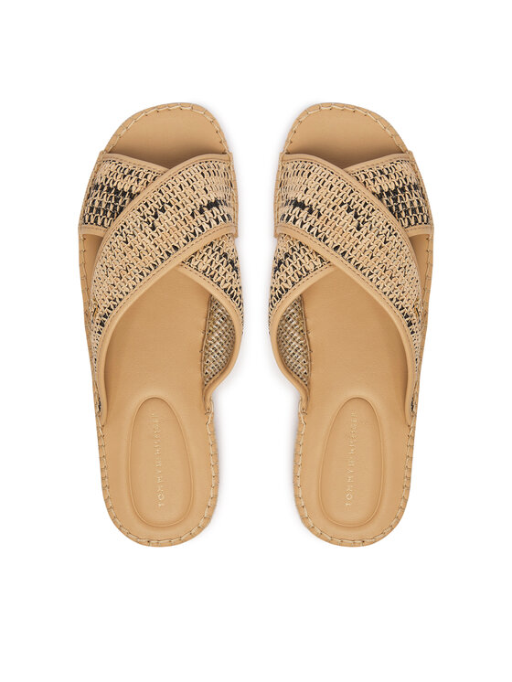 Tommy Hilfiger Tommy Hilfiger Papucs Raffia TH FW0FW09139 Bézs
