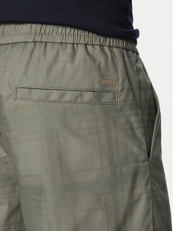 BOSS BOSS Шорти от плат Sandrew 50559371 Тъмносив Regular Fit