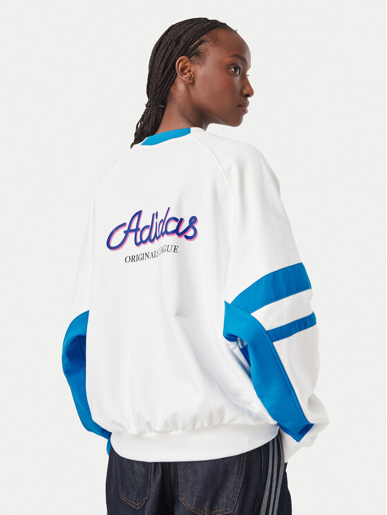 adidas adidas Bluza Archive Sweater Baseball KS9209 Biały Regular Fit