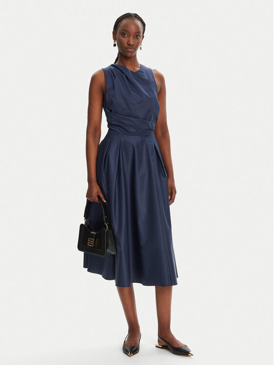 Elisabetta Franchi Elisabetta Franchi Rochie cocktail AB-T52-52E2-V440 Bleumarin Regular Fit