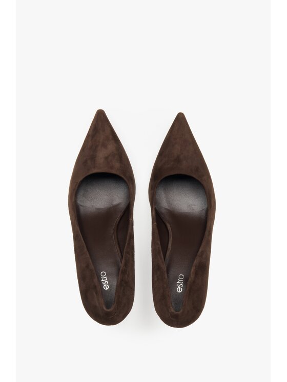 Estro Estro Γοβάκια ER00117993 Σκούρο καφέ