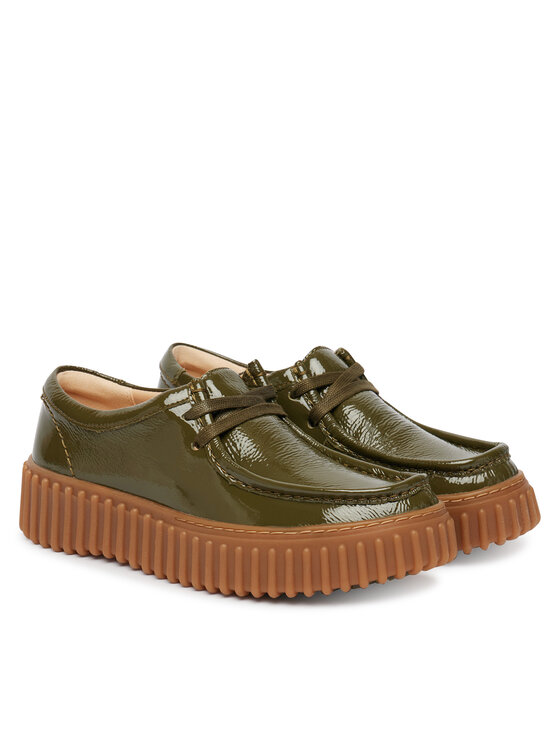 Clarks Clarks Półbuty Torhill Bee 26186668 Zielony