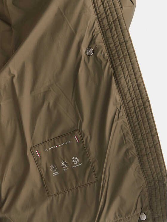 Tommy Hilfiger Tommy Hilfiger Vatovaná bunda WW0WW45739 Zelená Regular Fit