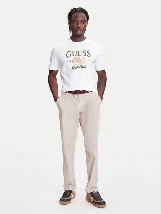 Guess Guess Marškinėliai M5YI22 K8FQ4 Balta Regular Fit