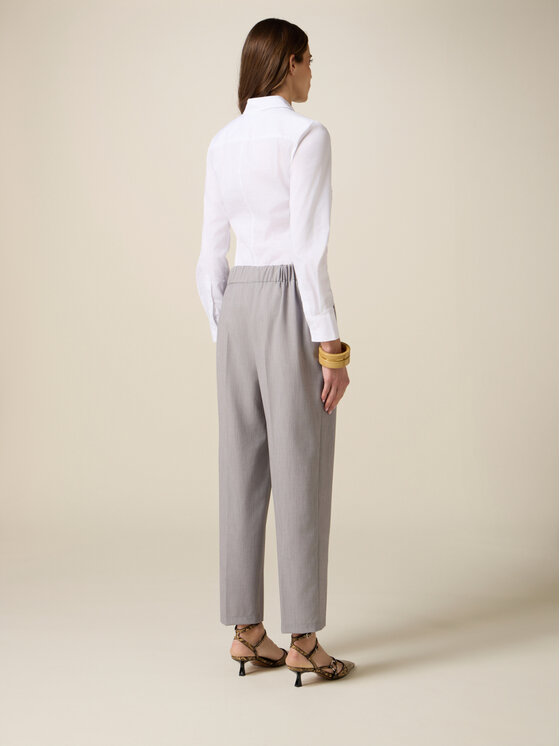 Oltre Oltre Spodnie materiałowe P000J002448N013 Szary Boy Fit