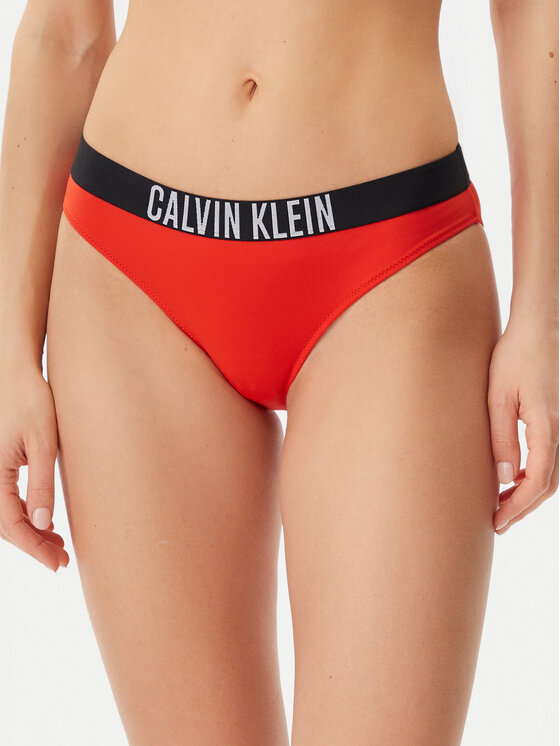 Calvin Klein Swimwear Calvin Klein Swimwear Bikini partea de jos KW0KW02856 Roșu
