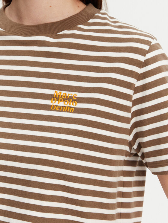 Marc O'Polo Denim Marc O'Polo Denim T-Shirt 500 0005 953 Hnědá Relaxed Fit