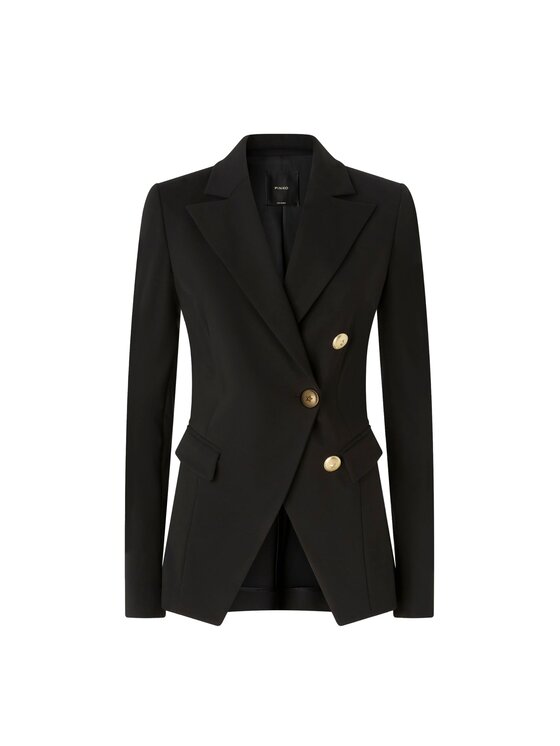 PINKO PINKO Σακάκι Blazer in punto stoffa Μαύρο Regular Fit