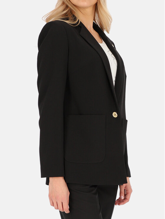 L’AF L’AF Marynarka Lenon Czarny Regular Fit