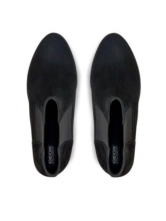 Geox Geox Polokozačky D Walk Pleasure 85 D35TFC 00021 C9999 Černá