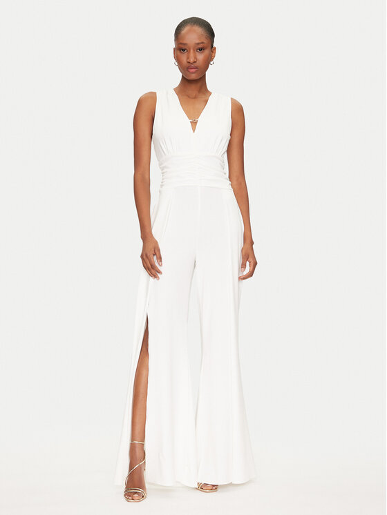 Rinascimento Salopetă CFC0019930002 Alb Regular Fit