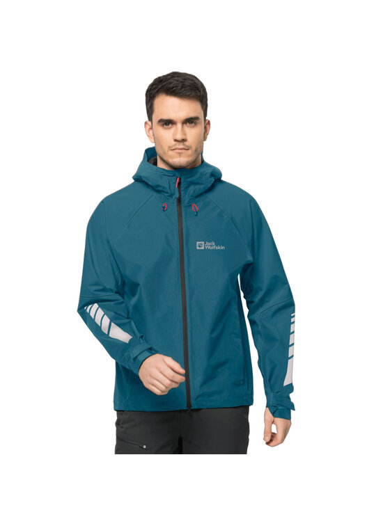 Jack Wolfskin Jack Wolfskin Kurtka przejściowa Jack Wolfskin Morobbia 2l Jkt M Niebieski Regular Fit