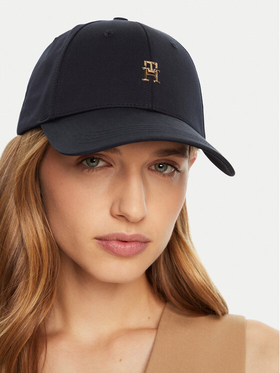 Tommy Hilfiger Tommy Hilfiger Cepure ar nagu AW0AW16843 Tumši zils