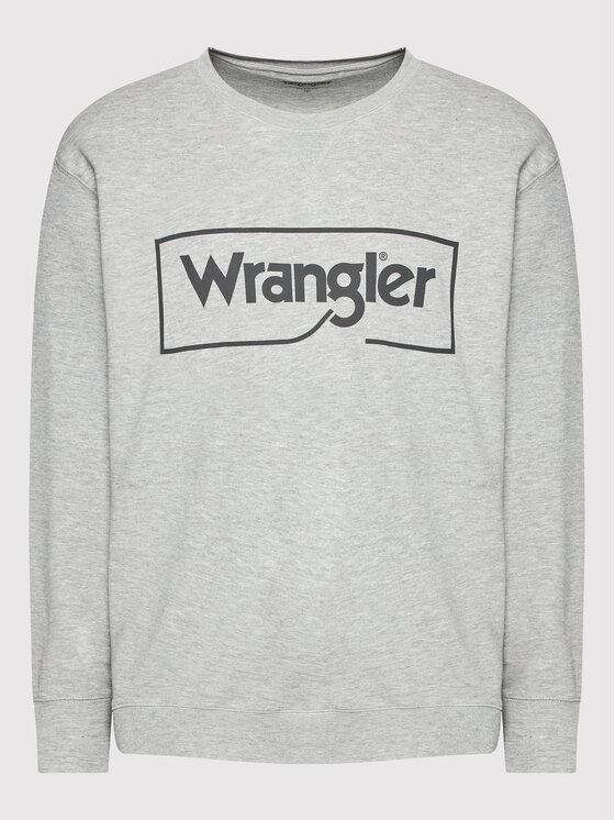 Wrangler Wrangler Felpa Frame Logo Crew W662HAX37 112320241 Grigio Regular Fit
