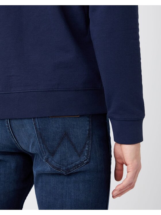 Wrangler Wrangler Felpa CREW SWEAT Blu Regular Fit