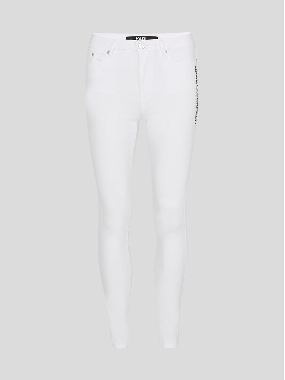 KARL LAGERFELD KARL LAGERFELD Jeans Logo 225W1104 Weiß Skinny Fit