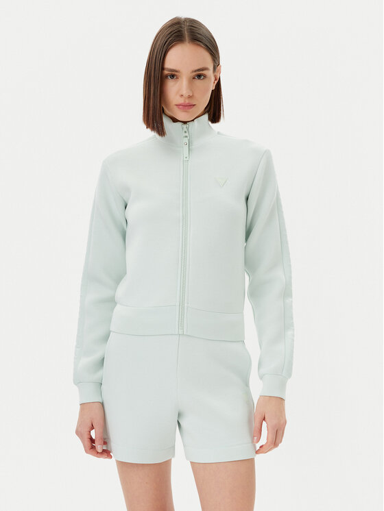 Guess Mikina V2YQ17 K7UW2 Zelená Regular Fit