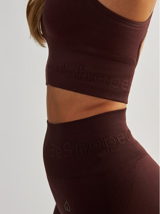 BeShaped BeShaped Biustonosz sportowy Regulowany Body Boost Brązowy