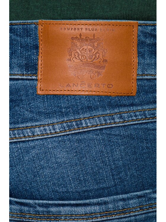 Lancerto Lancerto Jeansy Savalas Niebieski Slim Fit