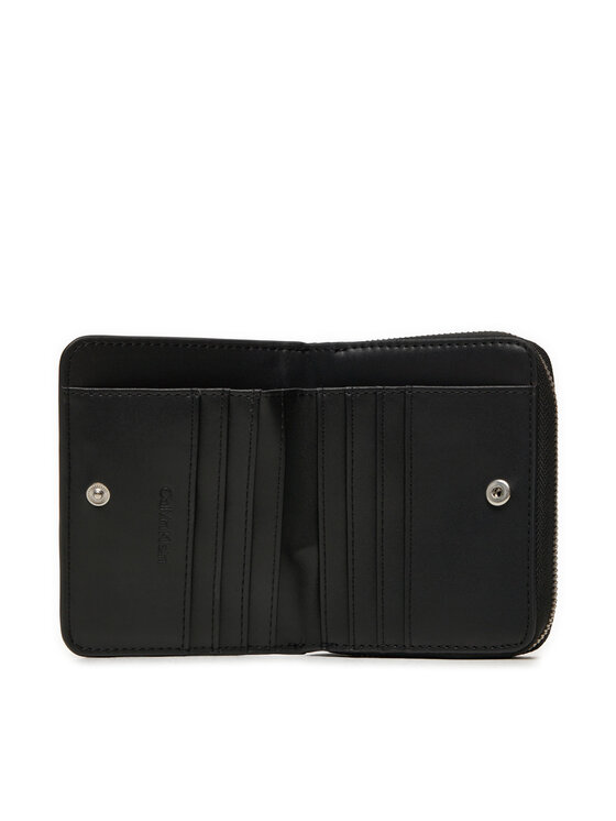 Calvin Klein Calvin Klein Väike naiste rahakott Ck Must Md Zip Around_Caviar K60K612831 Must