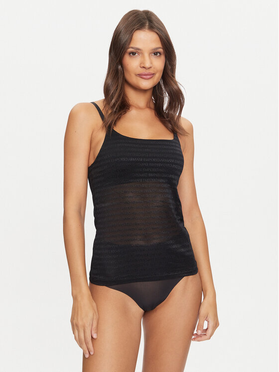 Emporio Armani Underwear Emporio Armani Underwear Μπλούζα πιτζάμας 164881 3F204 00020 Μαύρο Slim Fit