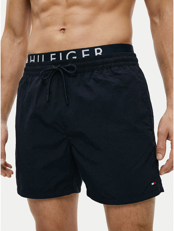 Tommy Hilfiger Tommy Hilfiger Plavecké šortky UM0UM03749 Tmavomodrá Regular Fit