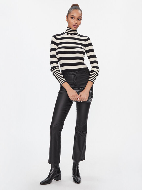 Vero Moda Vero Moda Rollkragenpullover 10290946 Schwarz Slim Fit