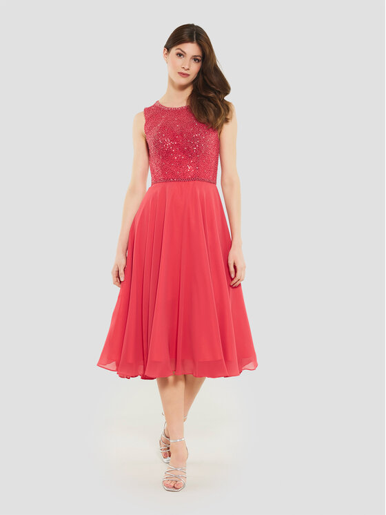 Swing Abito da cocktail 5AF09900 Rosso Regular Fit, taglia : 42